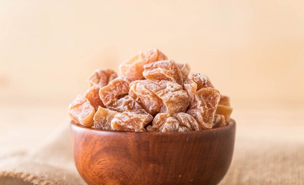 dried plum in bowl