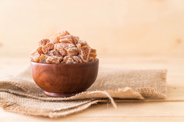 dried plum in bowl