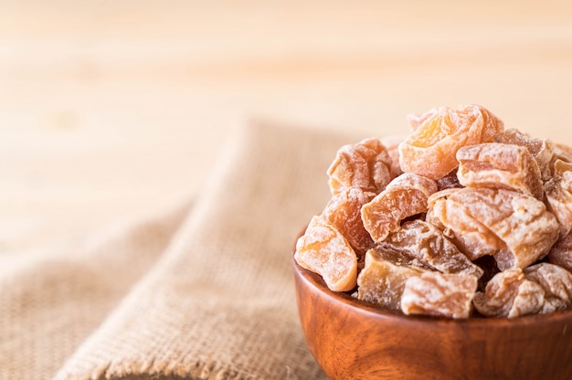 dried plum in bowl