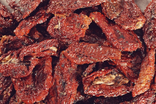 dried tomatoes on bowl