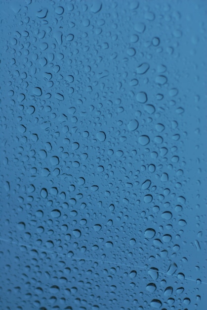 drops on window