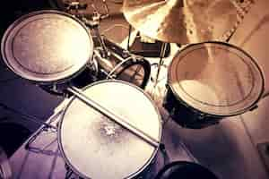 Free photo drums conceptual image.