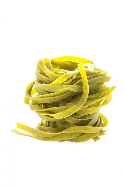 Dry green pasta