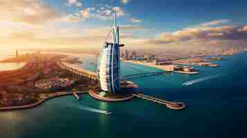 Free photo dubai city landscape