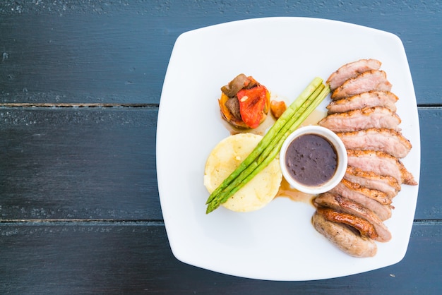 Duck breast steak