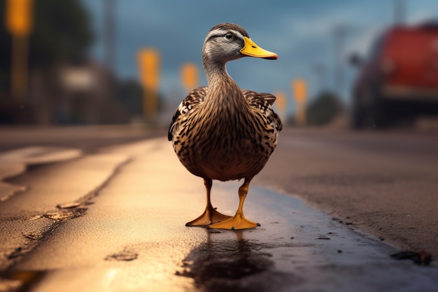 Duck in nature generate image