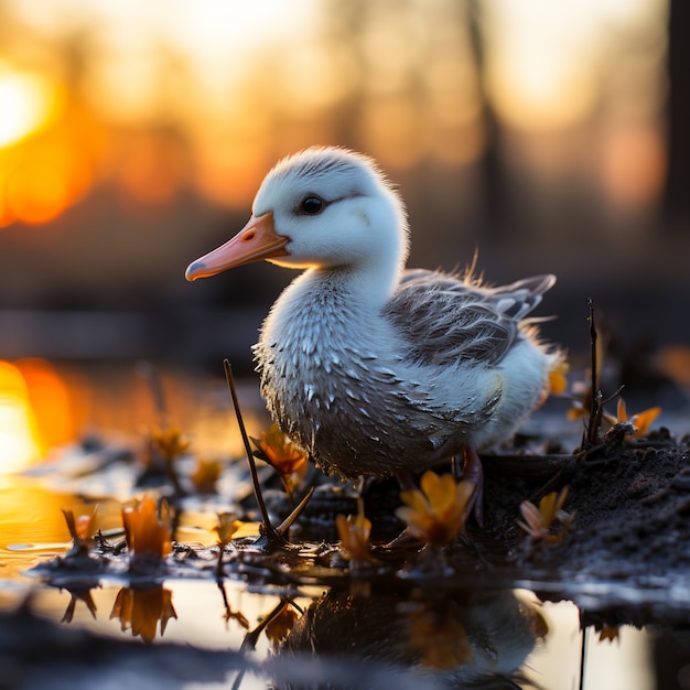 Duck in nature generate image