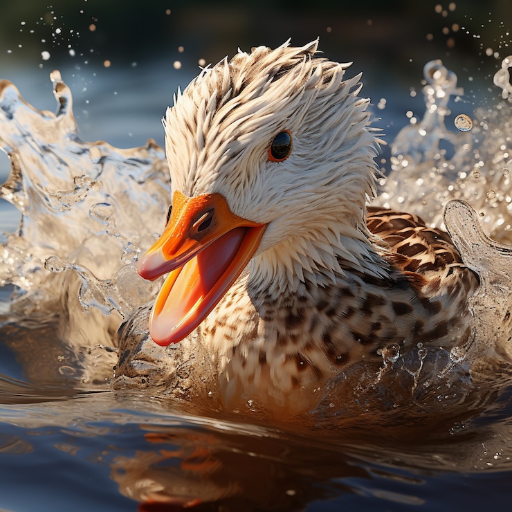 Free Photo duck in nature generate image