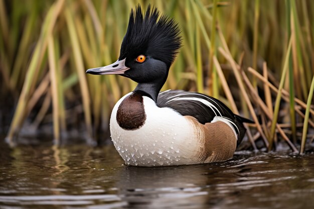 Free photo duck in nature generate image