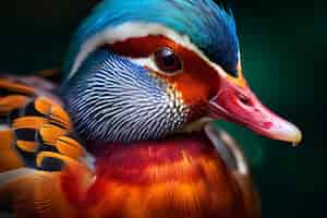 Free photo duck in nature generate image