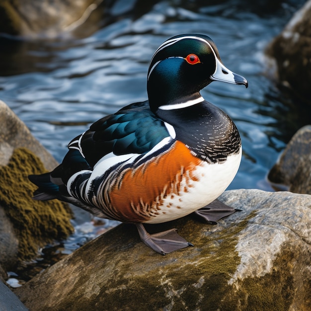 Duck in nature generate image