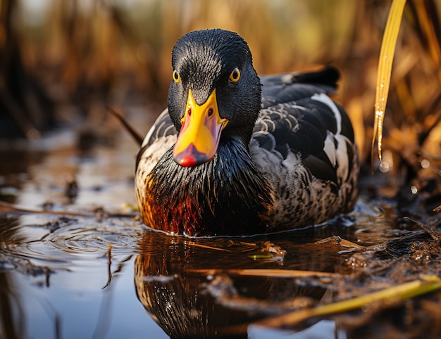 Foto gratuita anatra in natura generare immagine