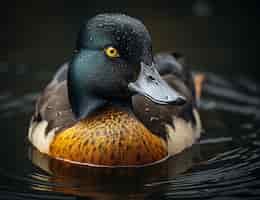 Free photo duck in nature generate image