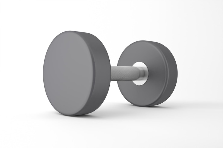 Free Photo dumbbell isolated on white background