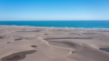 無料写真 dunas de putu constitucion region del maule chile ドローン水平写真から空撮
