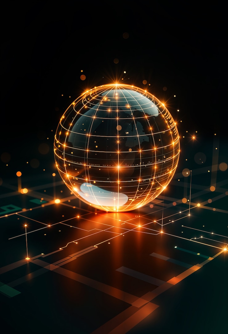 Free Photo dynamic data visualization in 3d