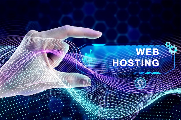 Concetto di hosting di siti web dinamici