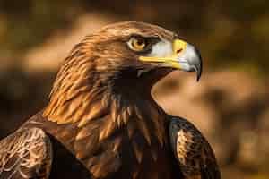 Free photo eagles close up portrait