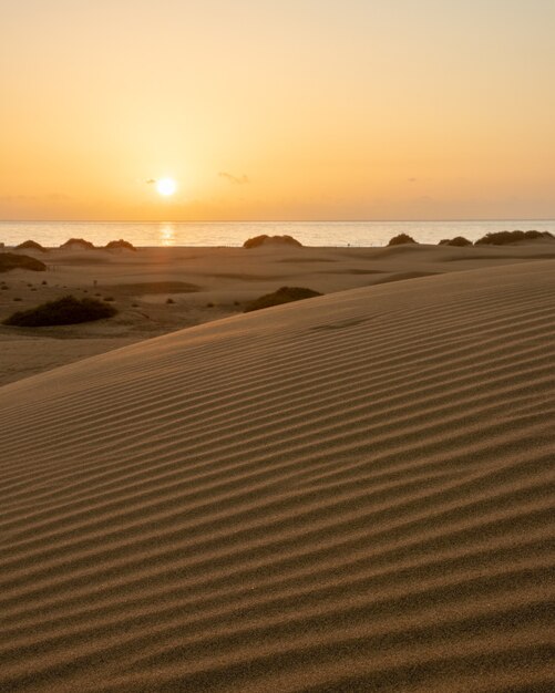 Ранний рассвет в дюнах Маспаломаса