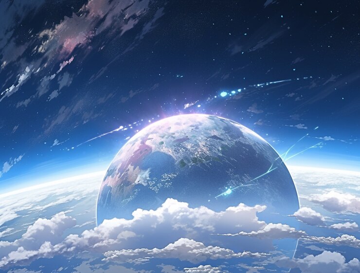 無料Photo アニメスタイルで描かれた地球