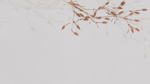 Earth tone floral wallpaper