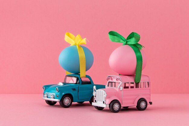 卵の静物画のイースター車