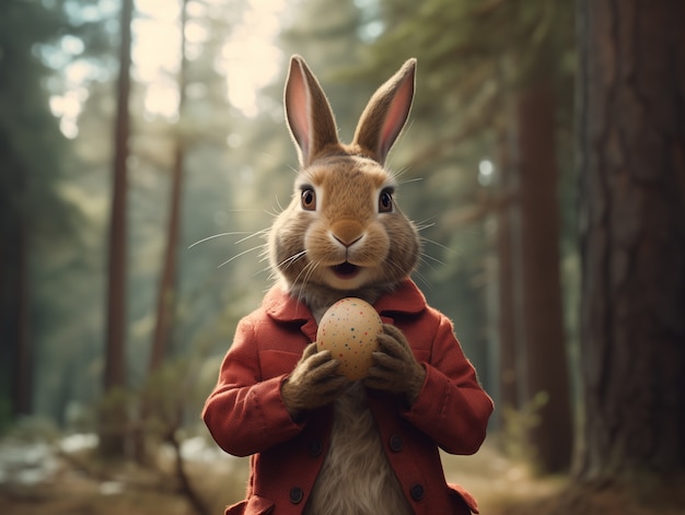 easter  celebration with bunny