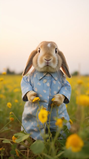 Free Photo easter  celebration with bunny