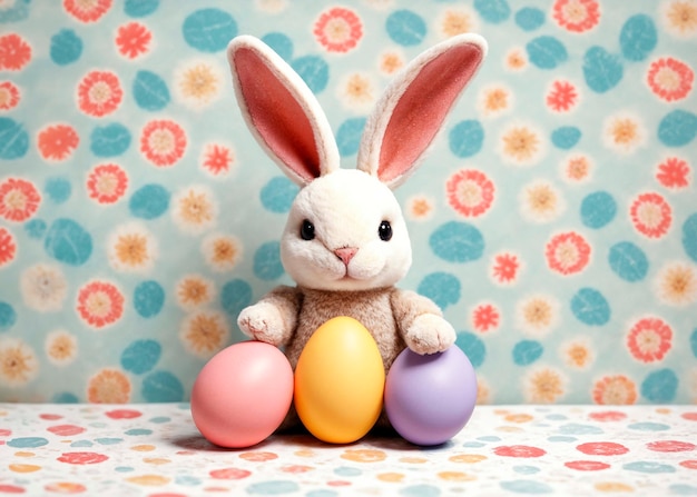 Free photo easter celebration with cute bunny