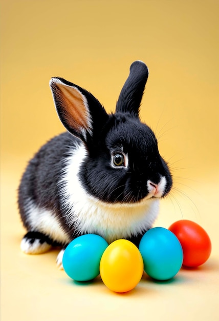 Free photo easter celebration with cute bunny