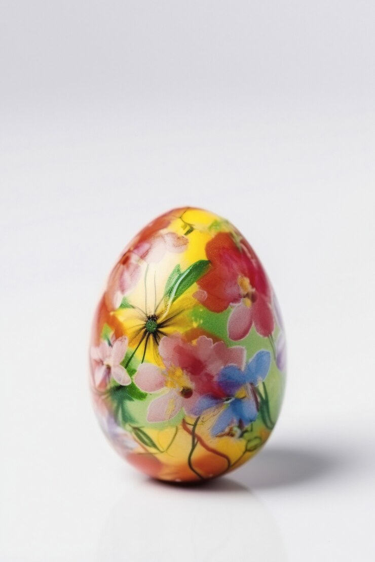 Free Photo easter decorative egg in studio