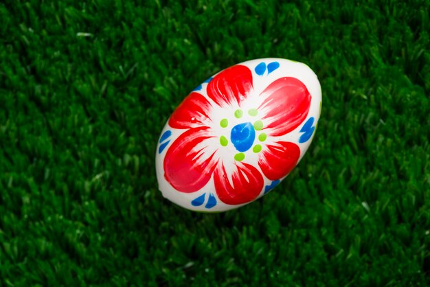 Easter egg on grass