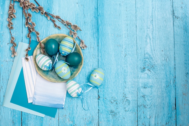Easter eggs and papers