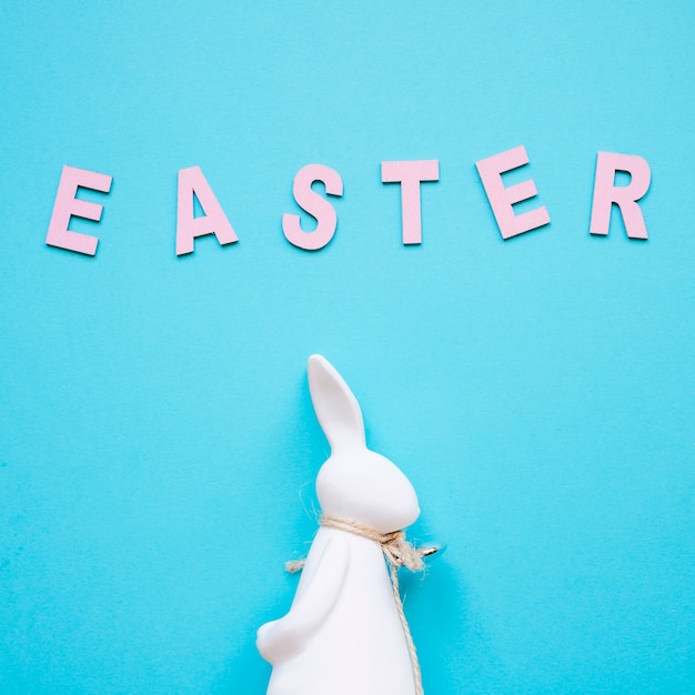 Easter word and hare statuette