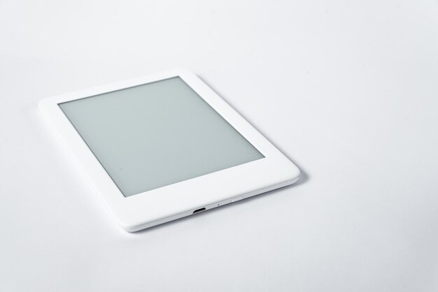 Ebook reader over isolated white background