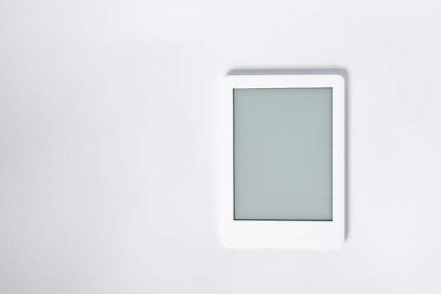 Ebook reader over isolated white background