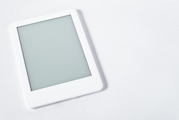 Free photo ebook reader over isolated white background