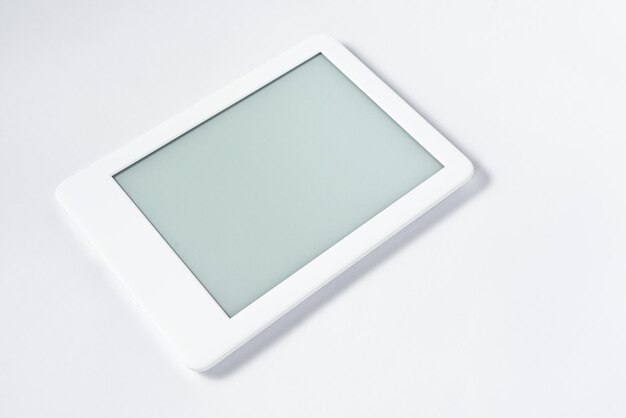 Ebook reader over isolated white background