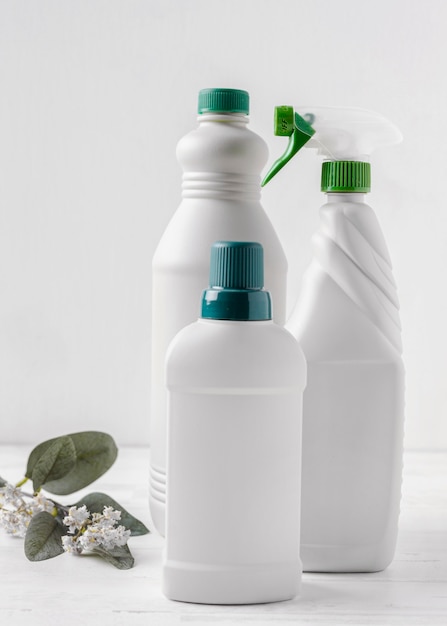 Free photo eco-cleaning products concept