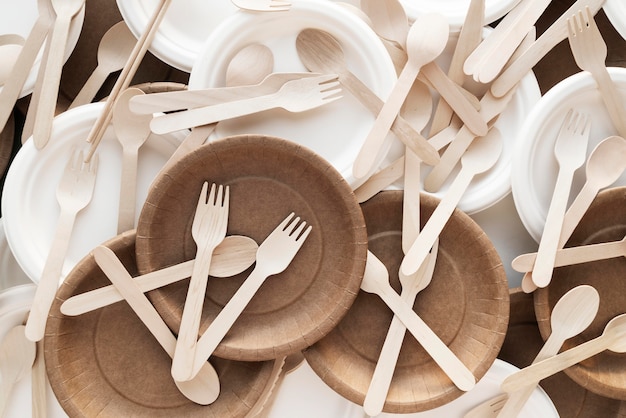 Eco friendly tableware assortment