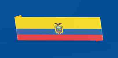 Free photo ecuador flag banner