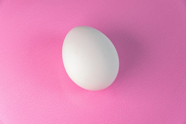 Egg on the pink table