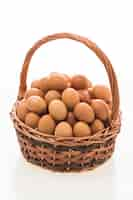 Free photo eggs basket