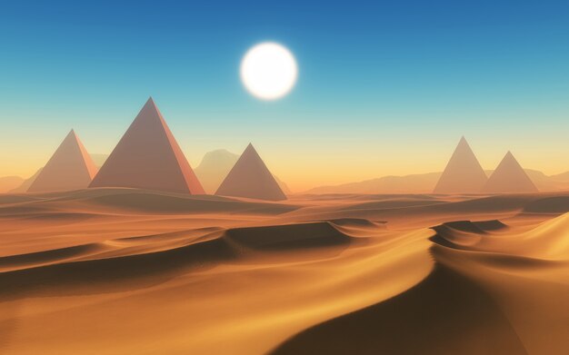 エジプトの砂漠の設計