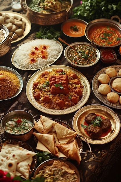맛있는 음식으로 축하하는 이드 알피트르(Eid al-fitr)