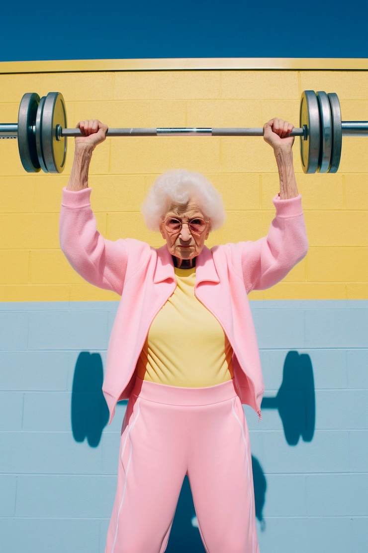 Free Photo elderly person doing sport