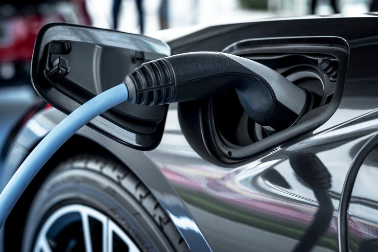 無料Photo 充電ステーションの電気自動車