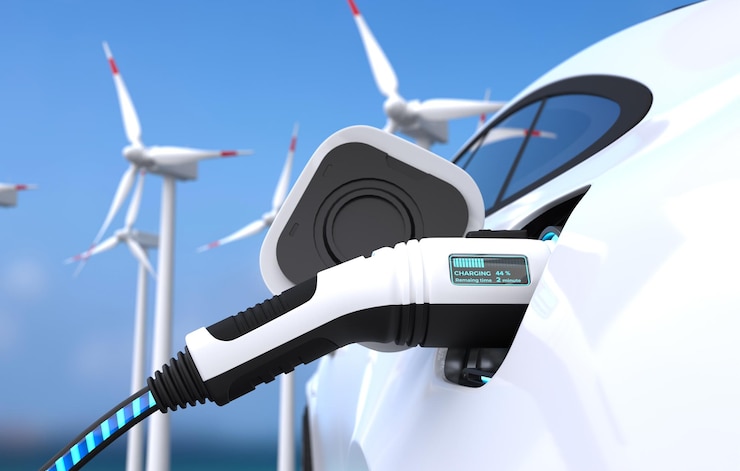 無料Photo 電気自動車の充電
