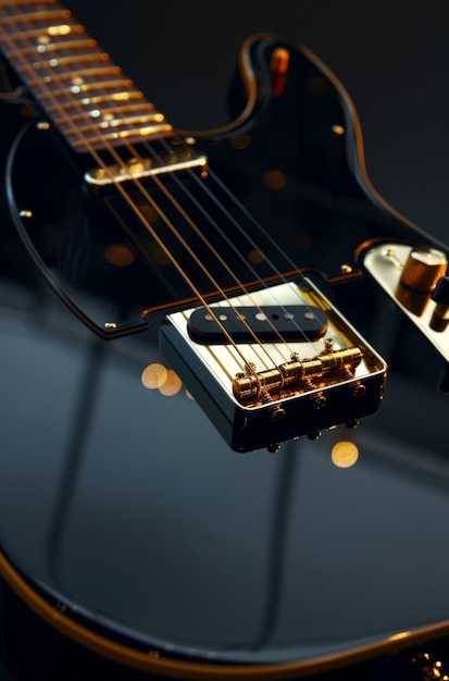 Free photo electric guitar still life