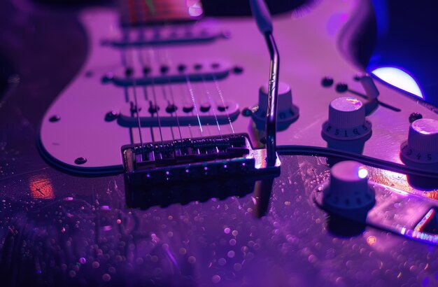 Electric guitar still life